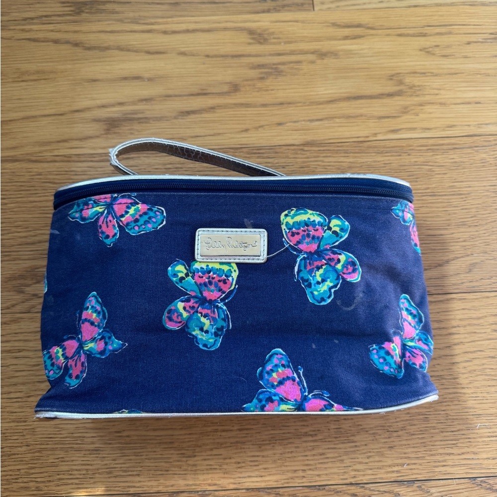 Lilly Pulitzer Butterfly Print Cosmetic Bag